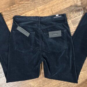 Citizens of Humanity Navy Dark Blue Rocket Crop High Rise Velvet Pants Size 27